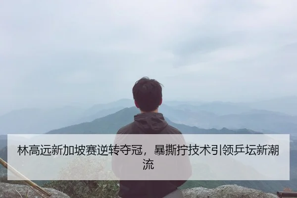 林高远新加坡赛逆转夺冠，暴撕拧技术引领乒坛新潮流